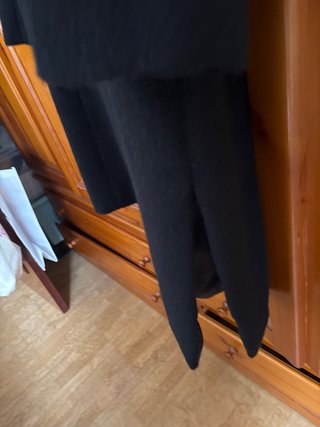 Abrigo de alpaca negro