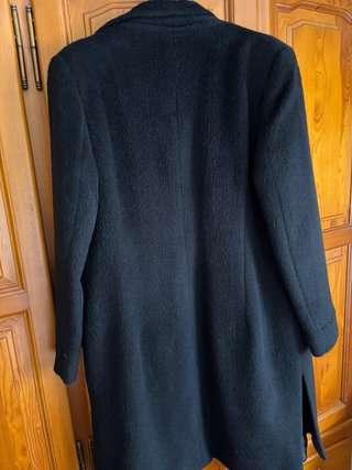 Abrigo de alpaca negro