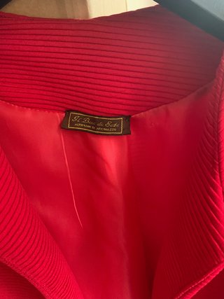 Giacca lunga donna rossa