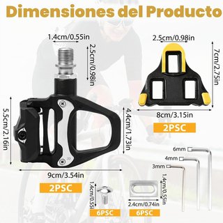 Pedales automáticos compatibles Shimano SPD nuevos