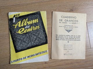 Cuadernos antiguos punto de cruz Lagartera yLetras
