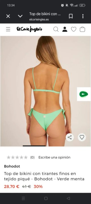 Tops y braguitas Bohodot, sin estrenar