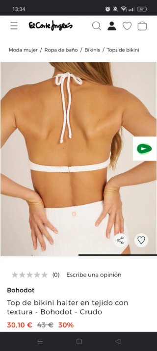 Tops y braguitas Bohodot, sin estrenar