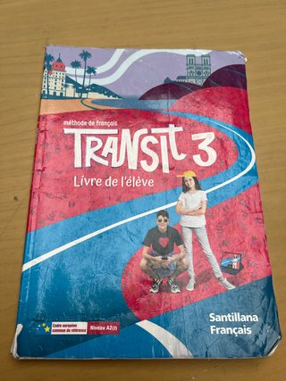Libro de francés Transit 3 Santillana