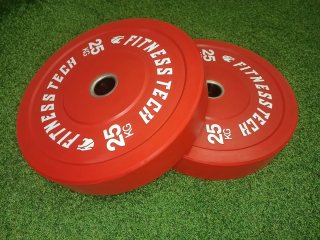 2 Discos Bumper Olímpicos 25kg FitnessTech