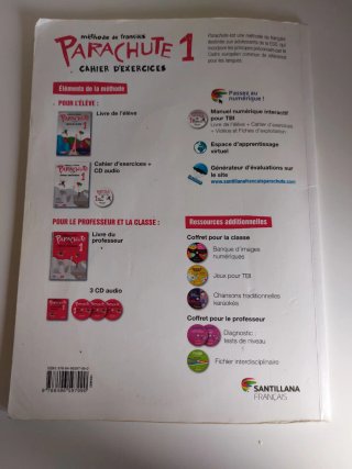 Libro 1 ESO francés cahier parachute