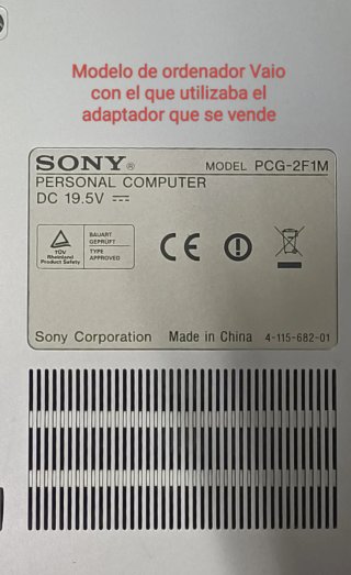 Adaptador Corriente Sony Vaio