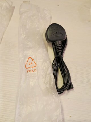Cable Corriente 3 Pines Negro