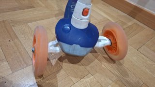Patinete infantil 3 ruedas azul y naranja