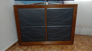 Mueble TV madera con cajones