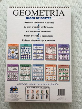 BLOCK DE POSTERS GEOMETRIA (10 LAMINAS)