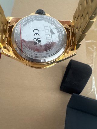 Reloj Lotus Nuevo 10 ATM Azul Dorado