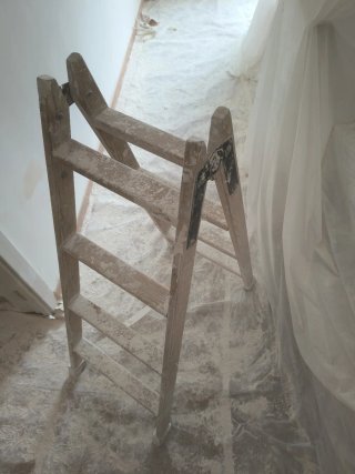 Escalera de madera 4 peldaños