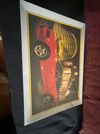 Puzzle 1000 Piezas Coche Rojo y Torre Pisa
