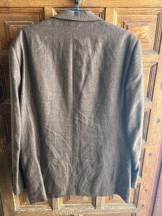 Americana Lino Hombre Marrón T. 54