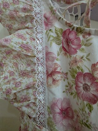 Abito bambina alta moda floreale