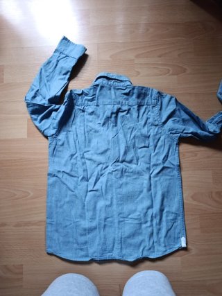 Camisa Scalpers manga larga azul Talla M