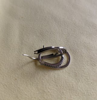 Orecchini argento S925 con zirconi neri