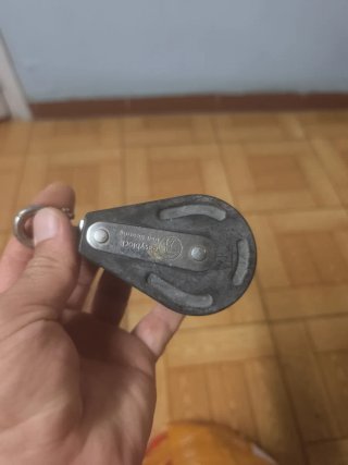 Lote de poleas náuticas velero antiguas