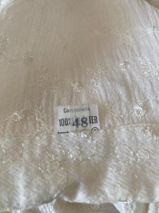 Blusa sin mangas blanca talla 48