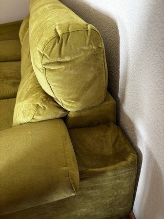 Sofá Chaise Longue Marrón con Fundas