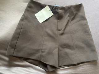 Mango Shorts Marrones Vestir