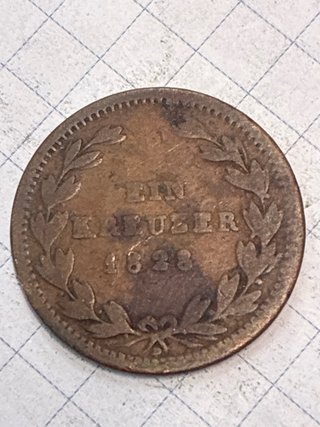 Moneda Antigua Alemania Ludwig Großherzog Baden