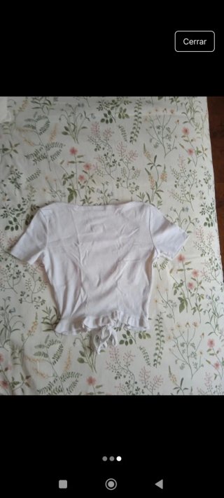 Crop top zara blanco