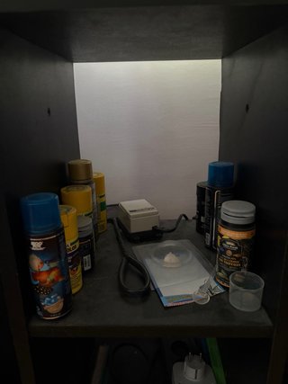 Acuario con mesa a medida