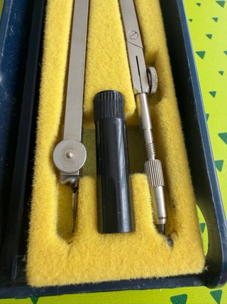 Compás Rotring Vintage Estuche Dibujo Técnico