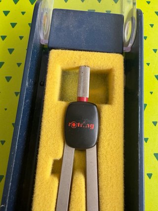 Compás Rotring Vintage Estuche Dibujo Técnico
