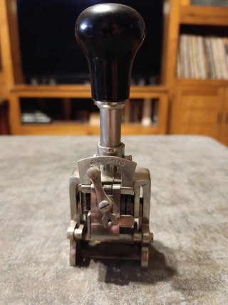 Sello numerador vintage