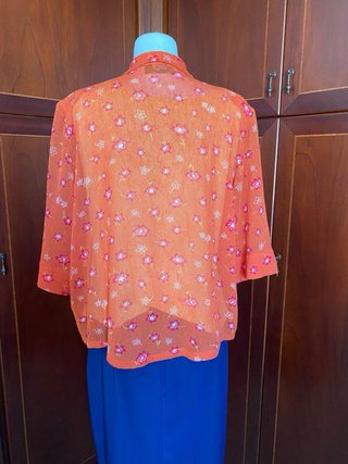 Conjunto Top y Blusa Naranja/Amarillo T.46