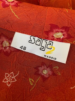 Conjunto Top y Blusa Naranja/Amarillo T.46