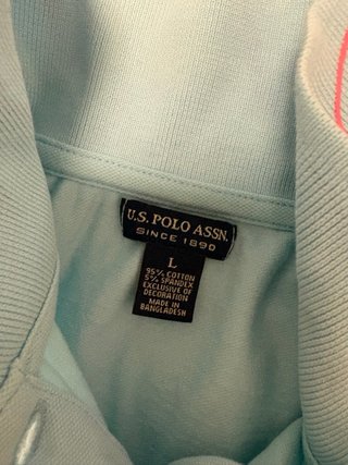 Polo USPA azul claro talla S