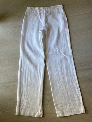 Pantaloni bianchi in lino