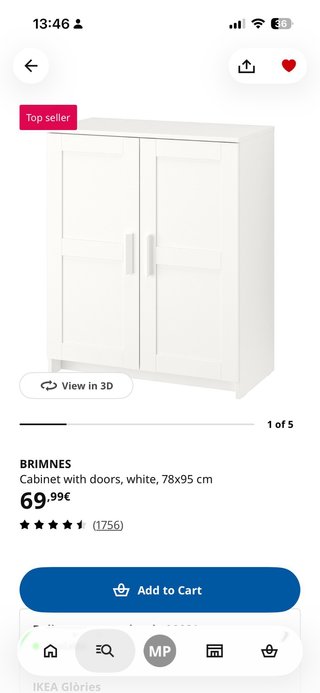 Armadio Brimnes IKEA Bianco