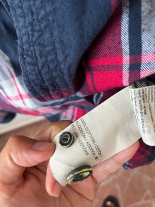 Camisa de cuadros Superdry azul y roja