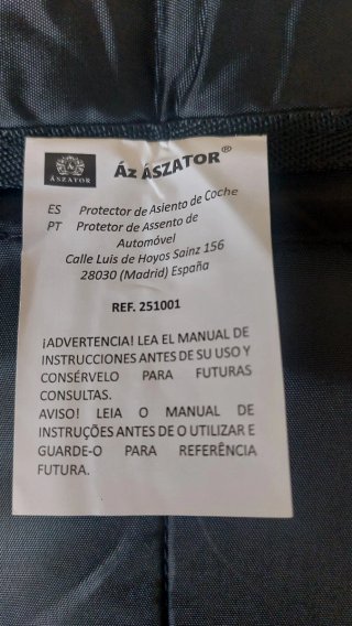 Funda para asiento de coche