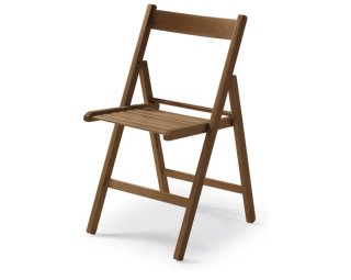 Sillas de madera plegables marrones