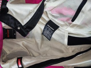 Cazadora Moto chica spidi Rosa y Beige,
