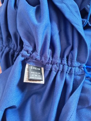 Abito Shein blu con coulisse