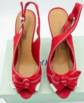 Sandalias Marypaz Rojas Tacon Fiesta Lazo