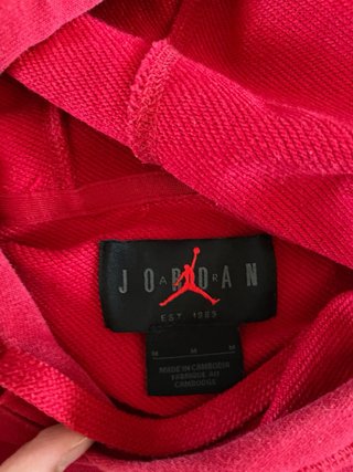 Felpa Jordan Rossa con Logo