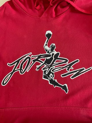 Felpa Jordan Rossa con Logo