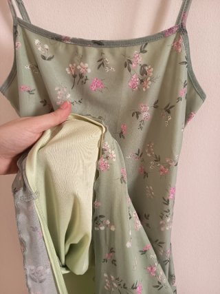 Mini abito Shein floreale verde