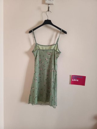 Mini abito Shein floreale verde