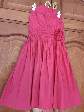 Vestido palabra de honor FORMUL@ JOVEN rosa T.38