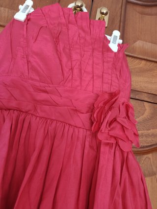 Vestido palabra de honor FORMUL@ JOVEN rosa T.38