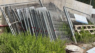 Vallas galvanizadas de obra